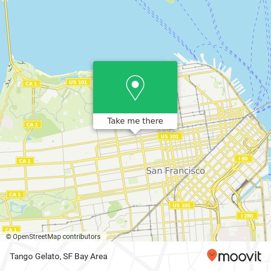 Tango Gelato map