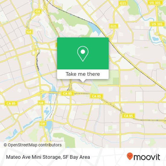 Mateo Ave Mini Storage map