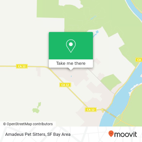 Amadeus Pet Sitters map