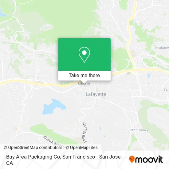 Bay Area Packaging Co map