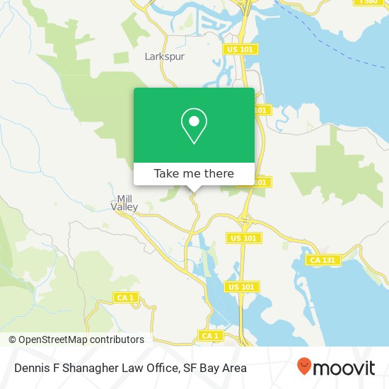 Dennis F Shanagher Law Office map