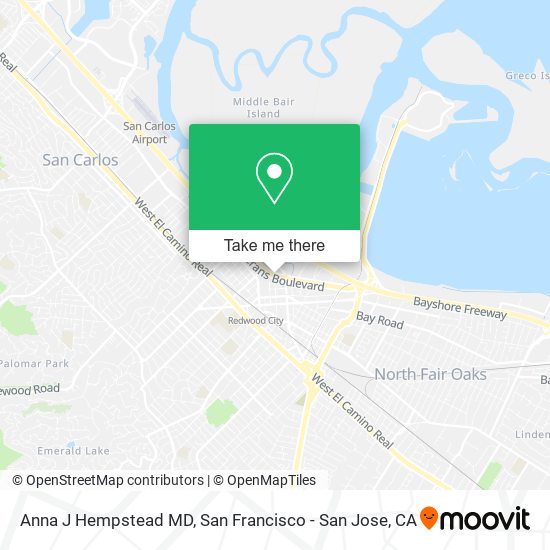 Mapa de Anna J Hempstead MD