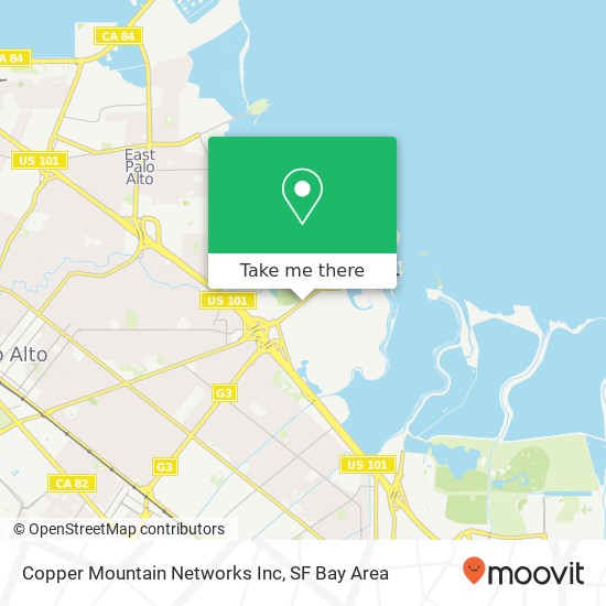 Mapa de Copper Mountain Networks Inc