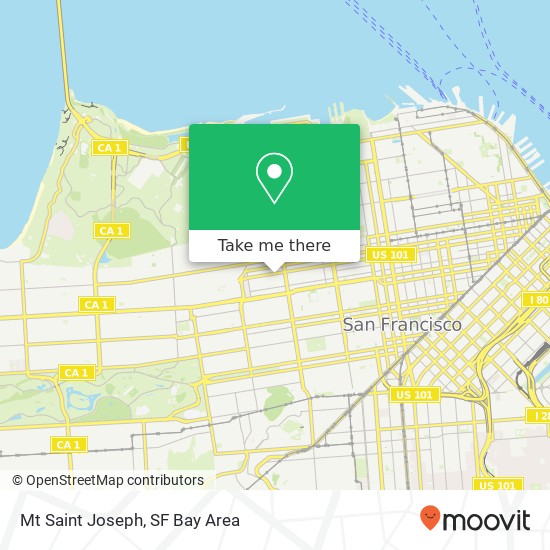 Mt Saint Joseph map