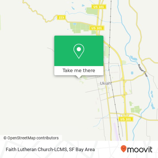 Faith Lutheran Church-LCMS map