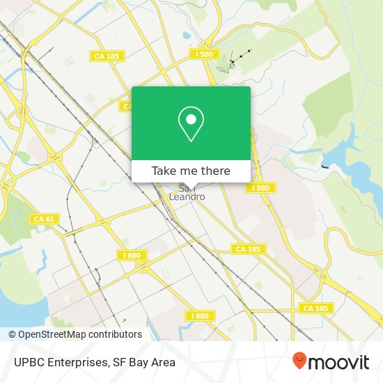 UPBC Enterprises map