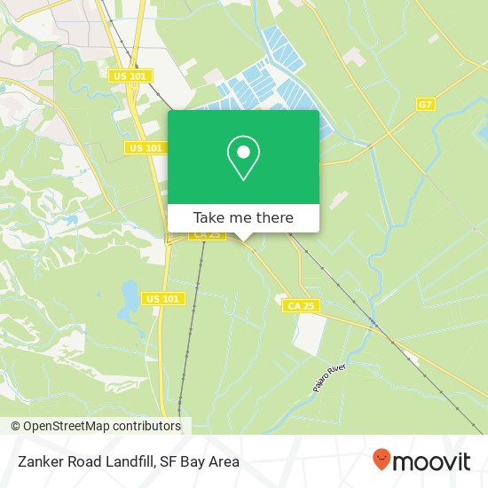 Zanker Road Landfill map