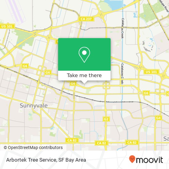 Arbortek Tree Service map