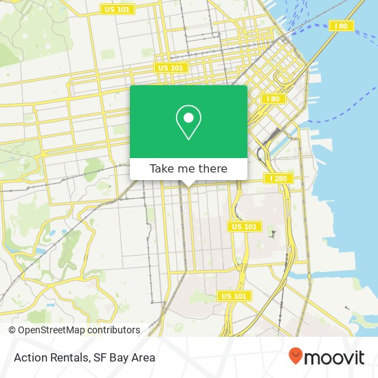 Action Rentals map