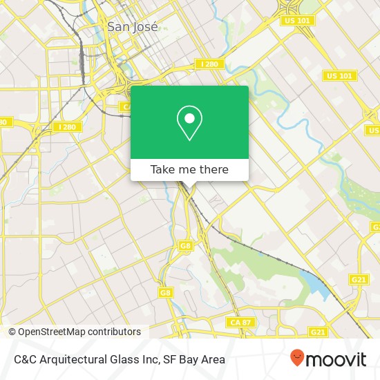 Mapa de C&C Arquitectural Glass Inc