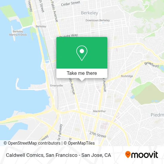 Caldwell Comics map