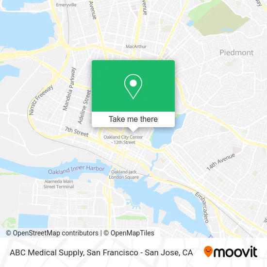 Mapa de ABC Medical Supply