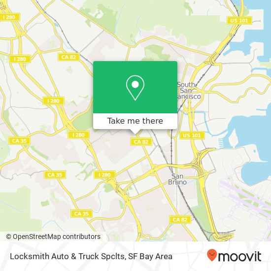 Locksmith Auto & Truck Spclts map