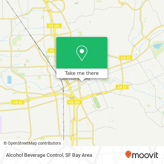 Alcohol Beverage Control map