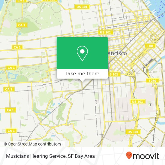 Musicians Hearing Service map