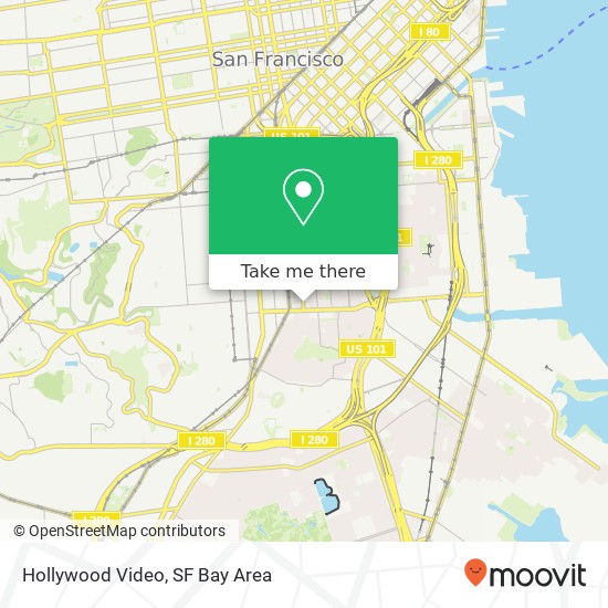 Hollywood Video map