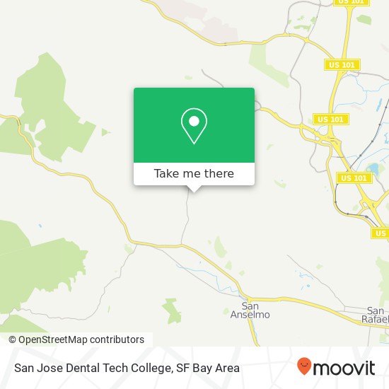 Mapa de San Jose Dental Tech College