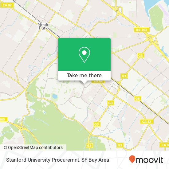 Mapa de Stanford University Procuremnt