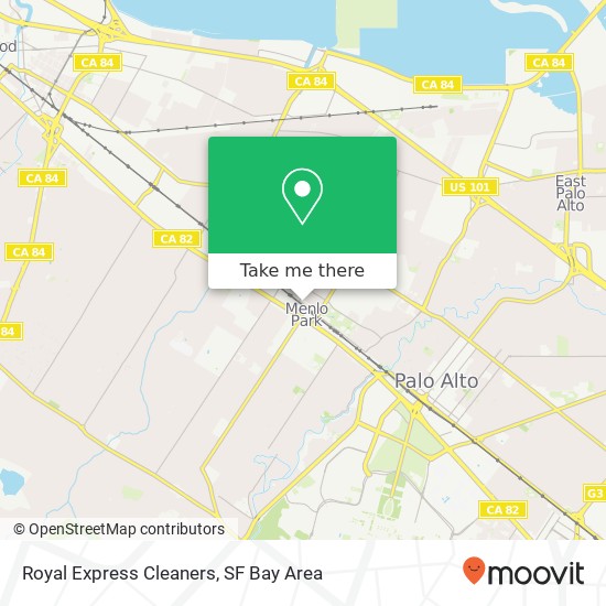 Royal Express Cleaners map