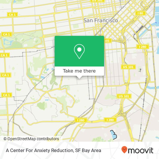 Mapa de A Center For Anxiety Reduction