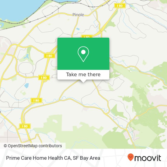 Prime Care Home Health CA map