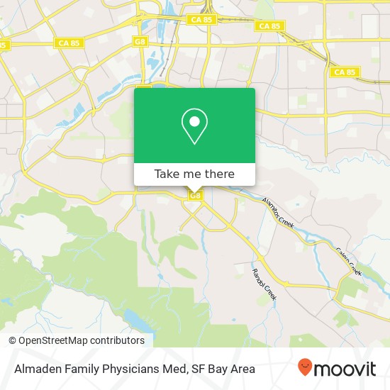 Almaden Family Physicians Med map