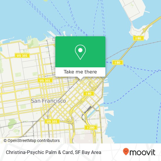 Christina-Psychic Palm & Card map