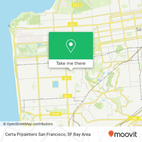 Mapa de Certa Prpainters San Francisco