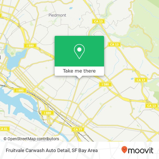 Fruitvale Carwash Auto Detail map