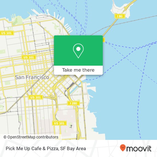 Pick Me Up Cafe & Pizza map