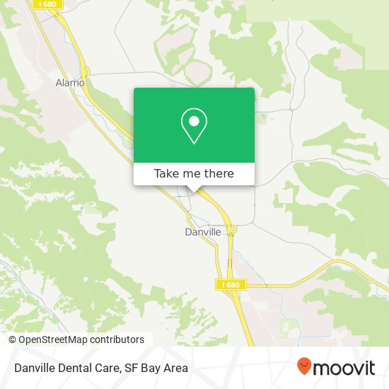Mapa de Danville Dental Care