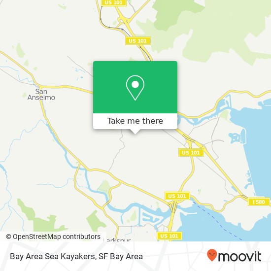 Bay Area Sea Kayakers map