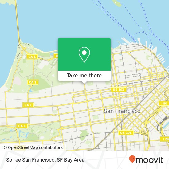 Mapa de Soiree San Francisco