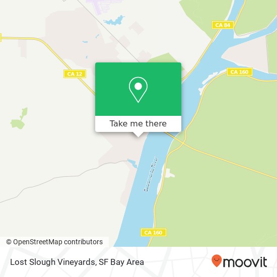 Lost Slough Vineyards map