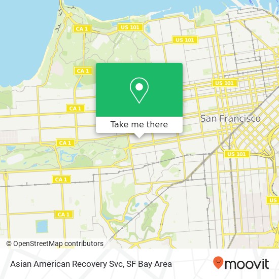 Mapa de Asian American Recovery Svc