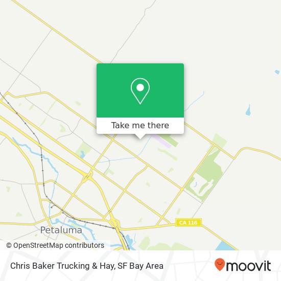 Chris Baker Trucking & Hay map