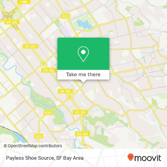 Payless Shoe Source map