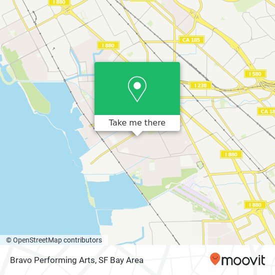 Bravo Performing Arts map