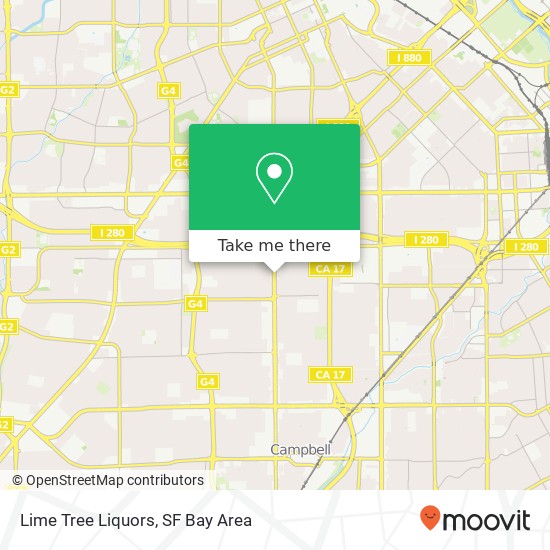 Lime Tree Liquors map