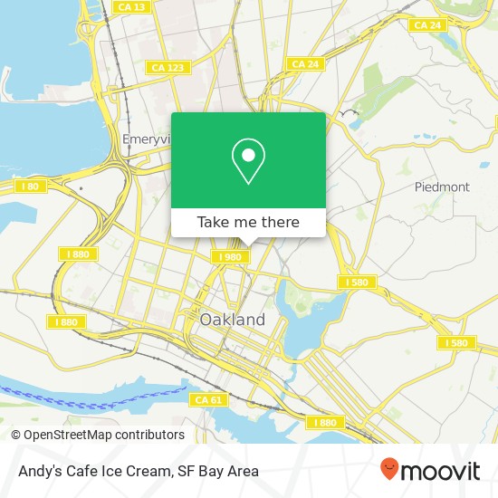 Andy's Cafe Ice Cream map