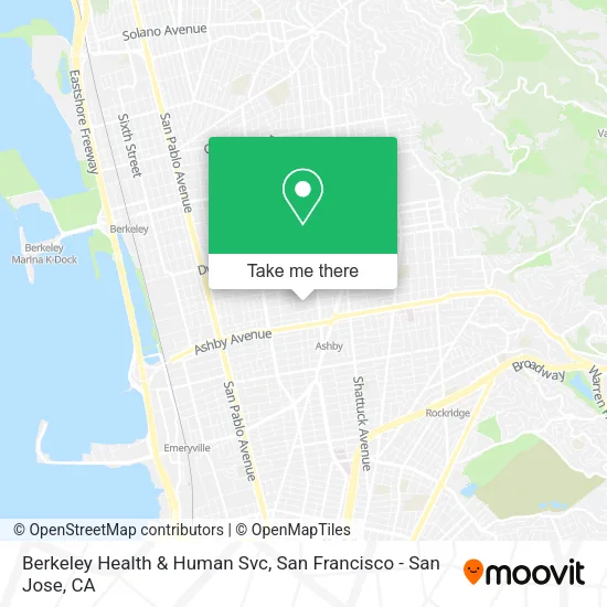 Mapa de Berkeley Health & Human Svc