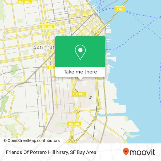 Friends Of Potrero Hill Nrsry map