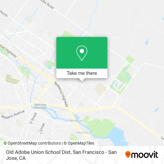 Old Adobe Union School Dist map