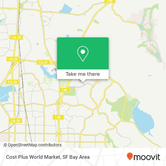 Mapa de Cost Plus World Market