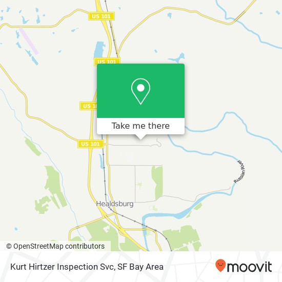 Mapa de Kurt Hirtzer Inspection Svc