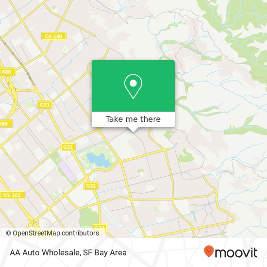 AA Auto Wholesale map