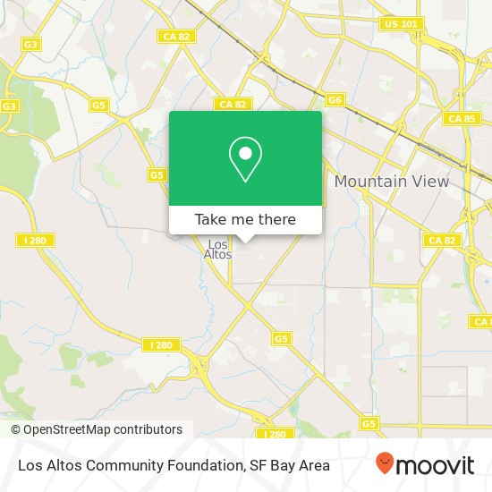 Los Altos Community Foundation map