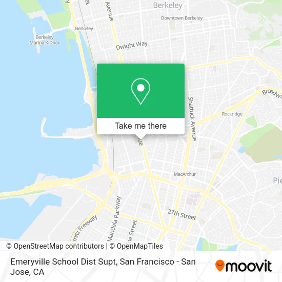 Mapa de Emeryville School Dist Supt