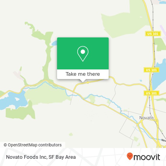 Mapa de Novato Foods Inc