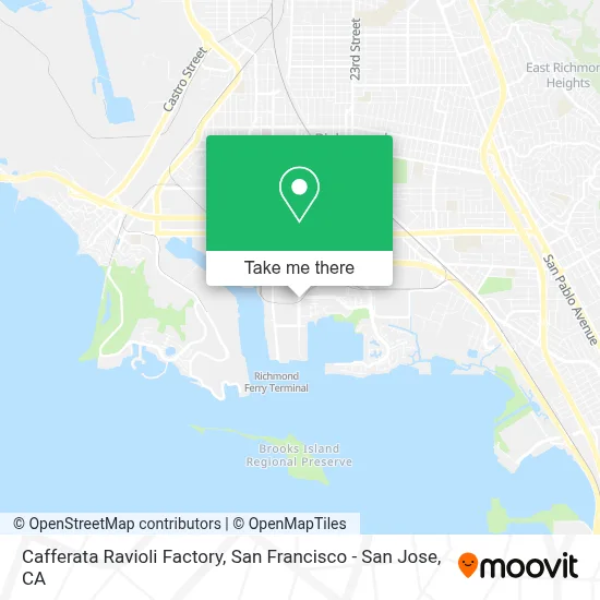 Cafferata Ravioli Factory map